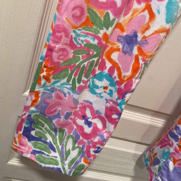 Ralph Lauren 12 Pink/Purple Floral Pants - Picture 4 of 8